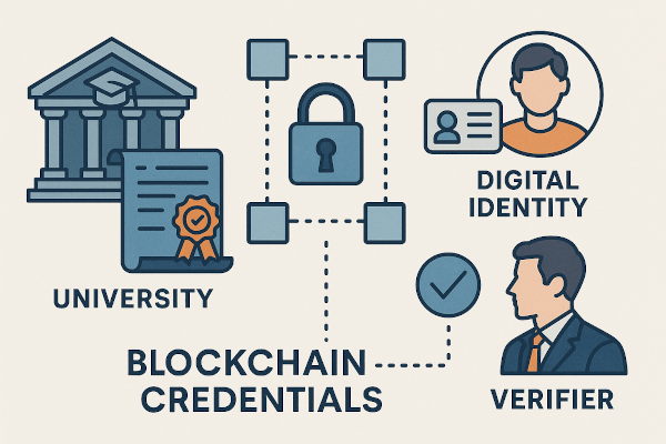 University and college trust hubs for issuing and profiting from digital credentials.